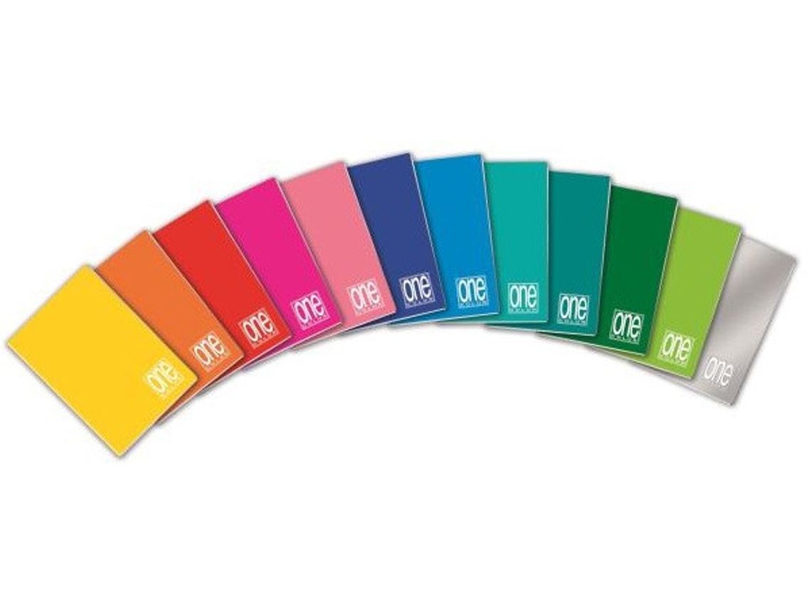 BLASETTI Caderno One Color e Bloco 20 Folhas Multicolor