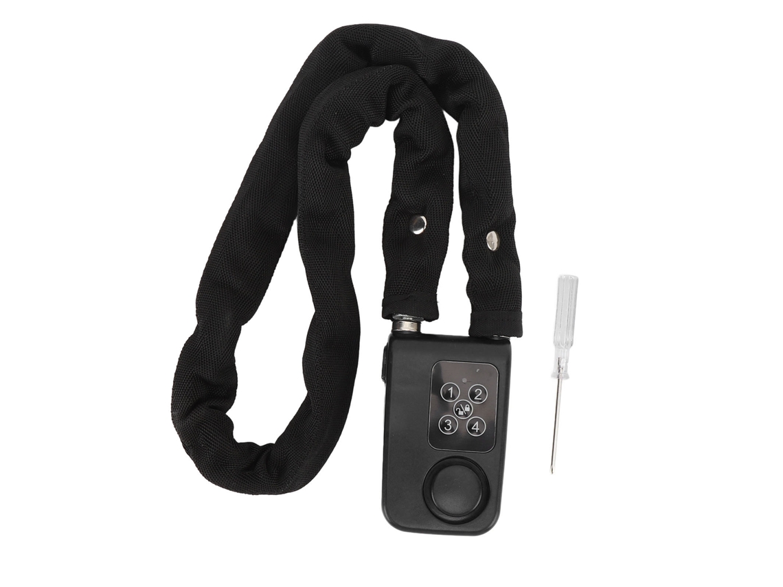 Trava de Moto com Alarme 110db Senha Digital Anti furto Resistente À Água