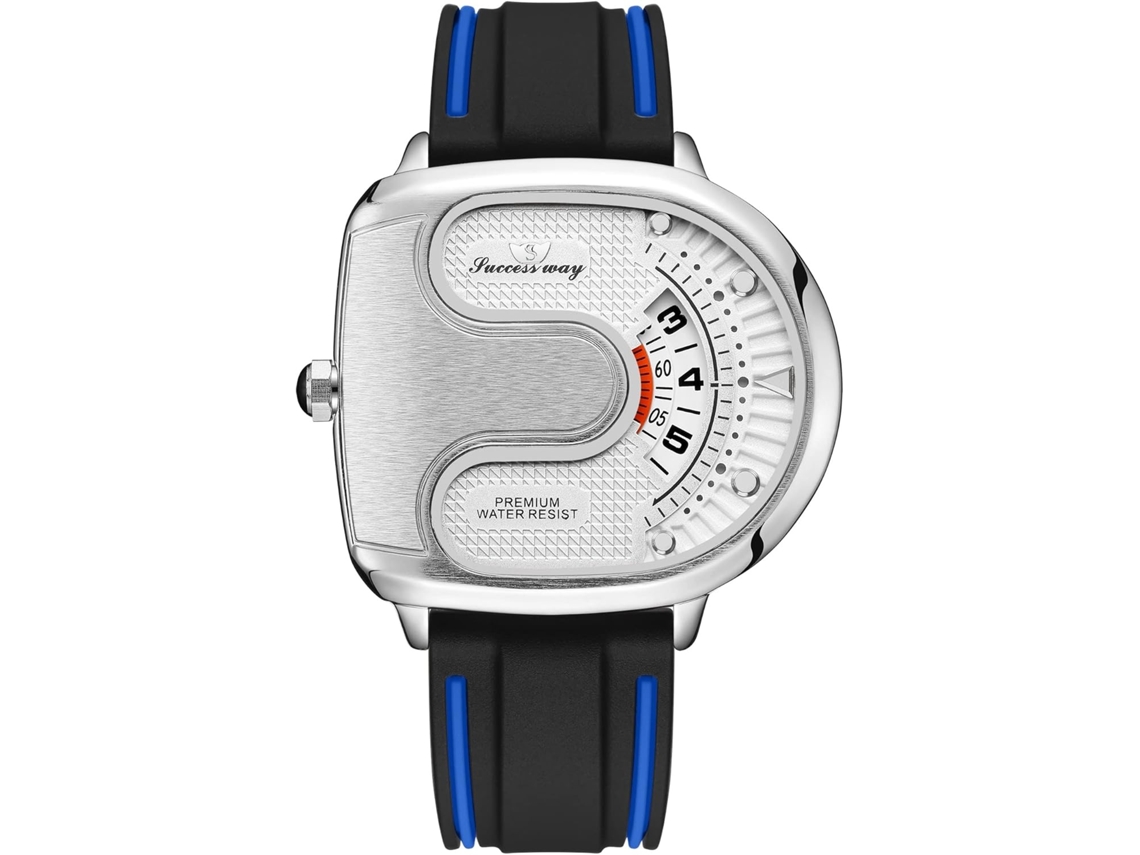 Lurelia Relógio De Pulso, Silicone, Resistente À Água, Azul
