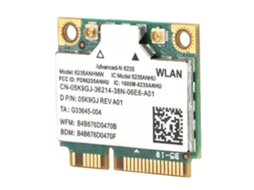 Placa De Rede Sem Fio Intel 6235an 300m 2.4g/5g Dualband Pcie Bluetooth 4.0