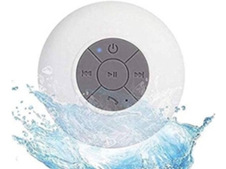 Mini Hifi Portátil Com Ducha Impermeável, Piscina, Alto Falante Bluetooth Sem Fio Viva Voz Com Microfone Yizhood (branco)