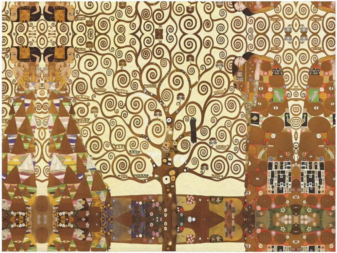 Colcha de Flanela com Estampa da Árvore Vida Macia e Aconchegante para Sofá Quarto 101 6 X 76 2 Cm, Macio, Q