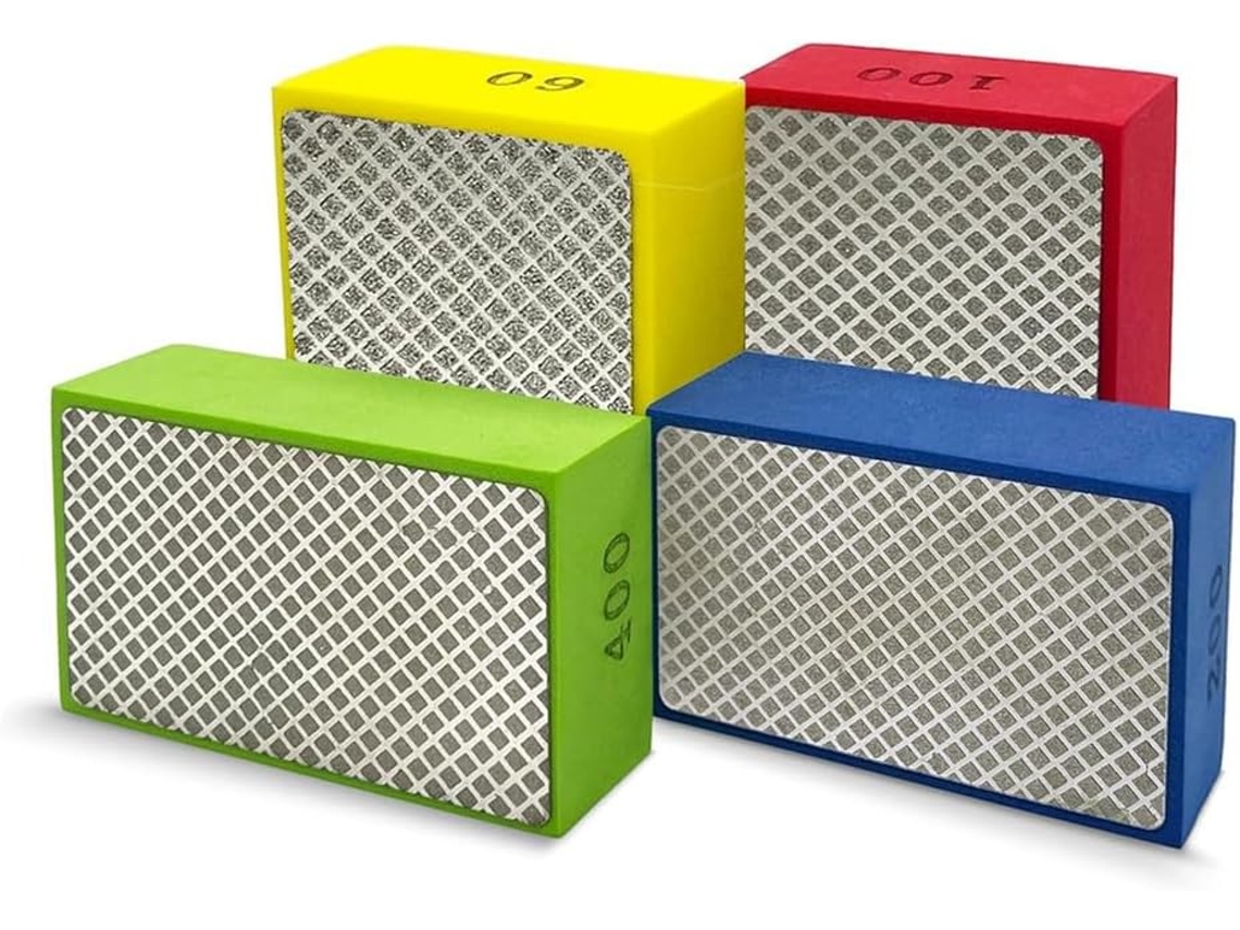 Conjunto De 4 Discos Polimento Manual Para Azulejos, Vidro E Pedra,