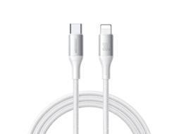 Cabo de Carregamento Rápido Tipo C para 8 Pinos 1m branco XIAOMOYU