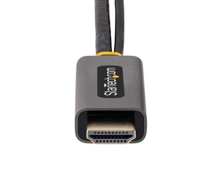 128-HDMI-DISPLAYPORT adaptador de cabo de vídeo 0,3 m HDMI Type A (Standard) Preto, Cinzento