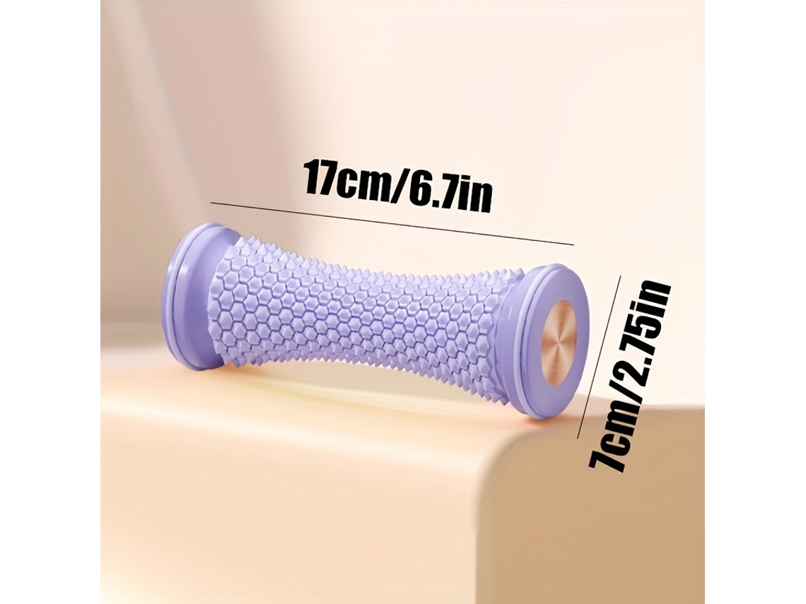 Massageador De Pés (roxo) Com Rolos De Massagem, Bola De Massagem Para Ioga, Feito De Plástico.