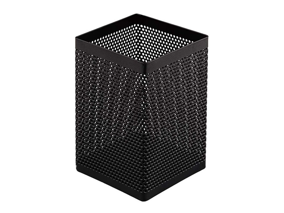 2026 porta Lápices de Metal Square Mesh, Porta Bolígrafos para Escritorio Negro, 1 Pack