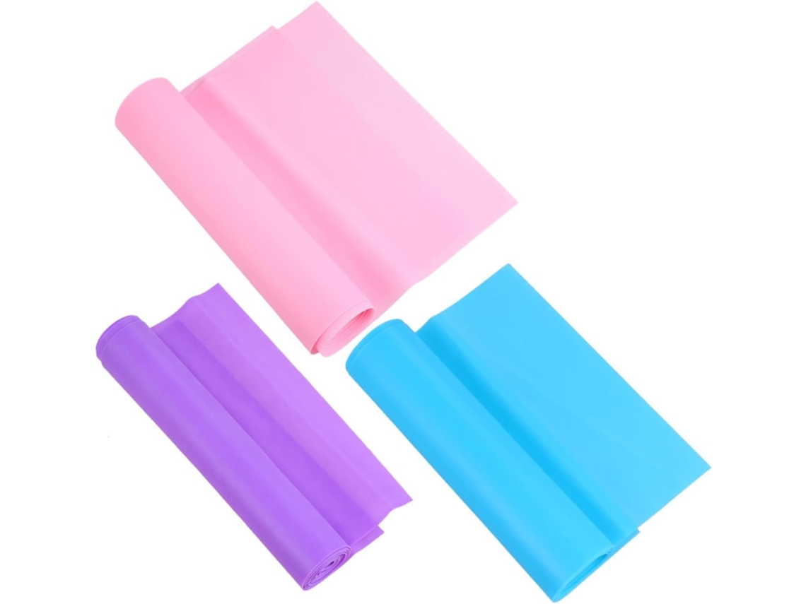 Milisten Conjunto De 3-faixas Elásticas Para Yoga, Ideal Exercícios Em Casa, Academia E Fitness