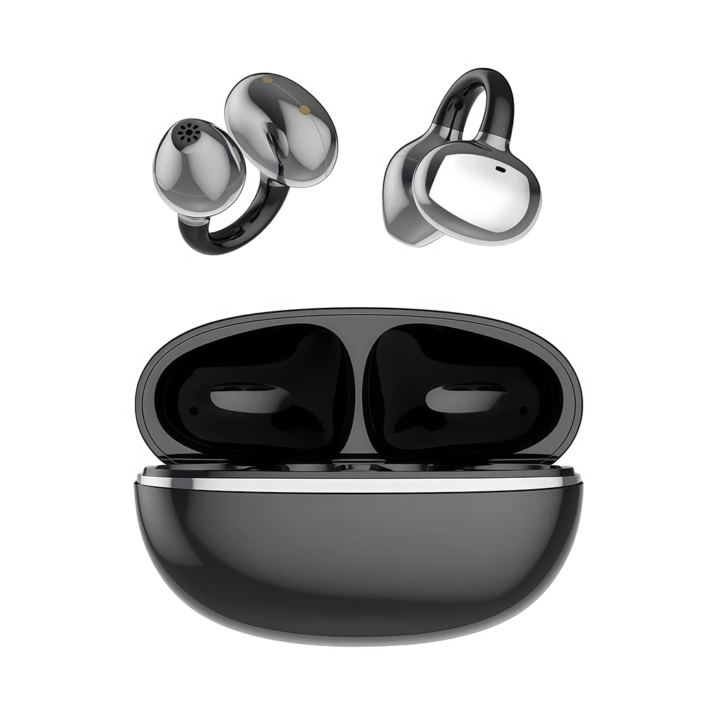 (preto) Fones De Ouvido Sem Fio Com Clipe, Estéreo De Alta Fidelidade, Universais.