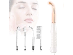 Aparelho De Beleza Portátil 4 Em 1 De Alta Frequência Para O Rosto - Massagem E Firmeza Da Pele