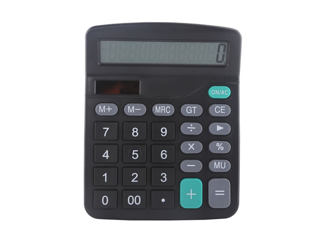Calculadora de Mesa com Funções Padrão, 14 X 12 Cm BRILVIBERA (preta)