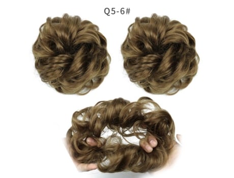 Feminino Sintã©tico Bagunã§ado Chignon Donut Almofada De Cabelo Elã¡stico Corda De Cabelo Extensãµes De Cabelo Miss Wig