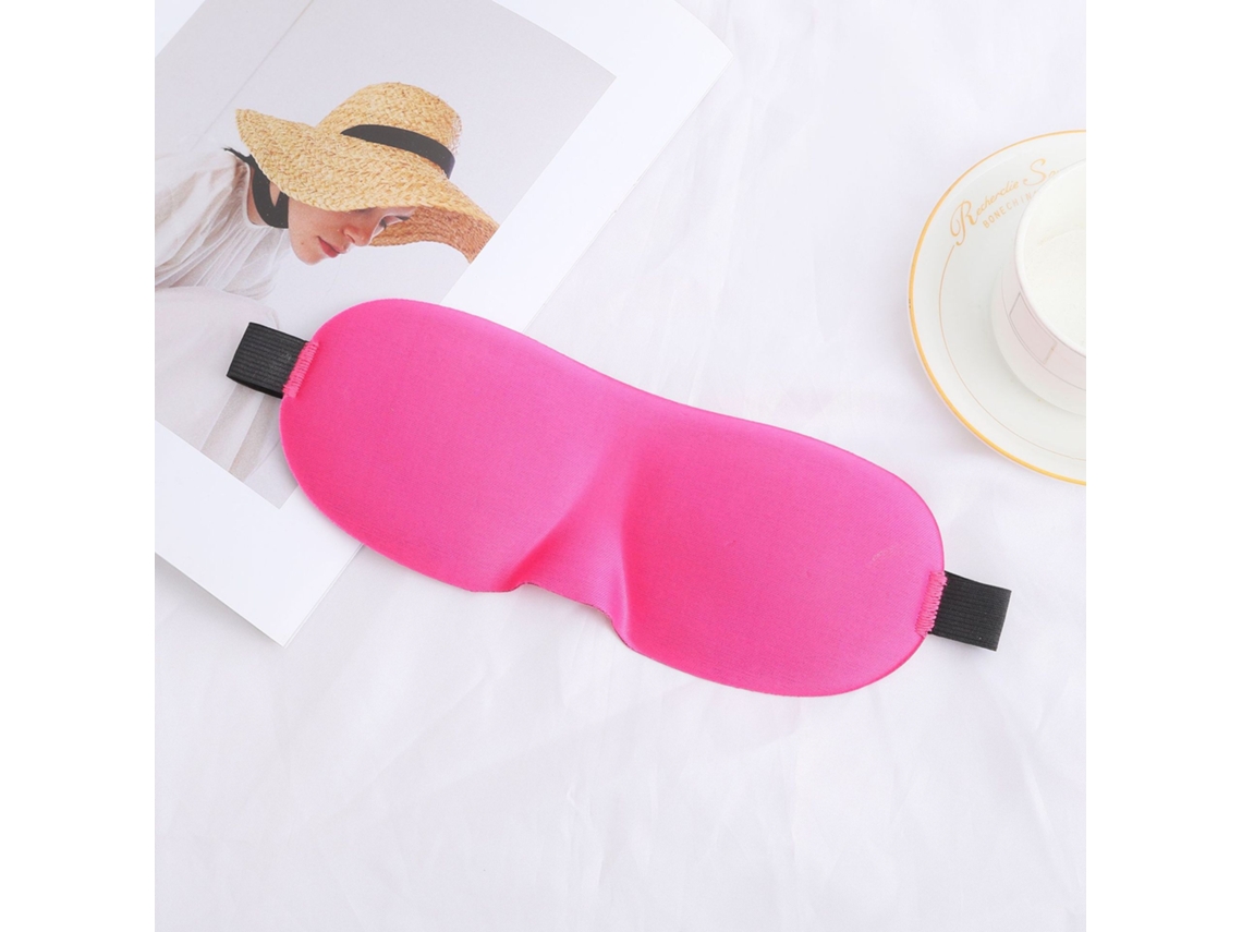 Máscara De Dormir Leve E Confortável Com Contorno 3d E Correia Ajustável, Ideal Para Viagens E Sestas, Bloqueando A Luz. Rosa Choque Hexinyigjly