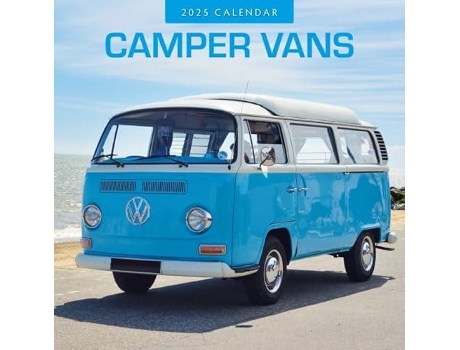 Livro Camper Vans 2025 Square Wall Calendar de Red Robin (Inglês)