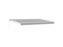 Conjunto 1 Toldo Retrátil Vidaxl Branco Alumínio (5 × 3,5 M)