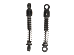 Amortecedor Traseiro Carro Controle Remoto 2pcs Para Wltoys 2428 1/24 Rc Crawler Car Preto