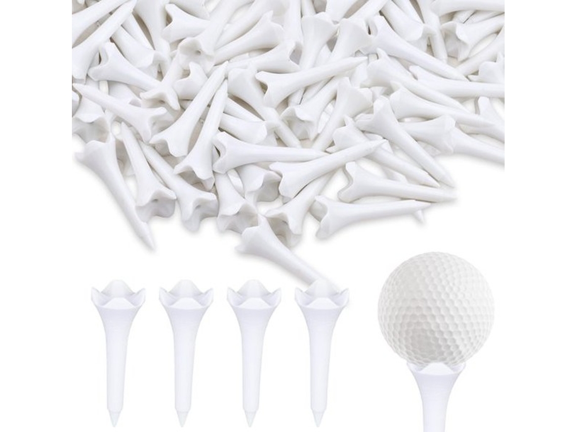 Tees De Golfe 39 Mm - 30 Unidades - Plástico - Antideslizante - Resistente Ao Choque - Ideal Para Simuladores - Pontas De Golfe