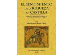 Livro El Sentimiento De La Riqueza En Castilla de Pedro Corominas (Espanhol)