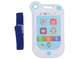 Mali brinquedo Telefone Eletrônico para Bebê com Luz e Música Educação Infantil Branco