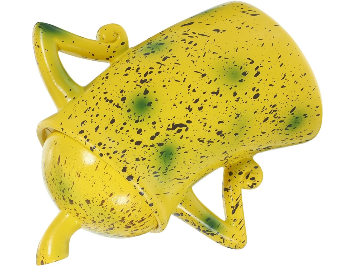 Pote Hermético De Resina Toyandona Para Cozinha Com Tampa Selada, Amarelo, Mantém Alimentos Frescos Como Chá E Açúcar
