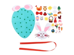 Mali kit de Coelho de Feltro Diy para Decoração de Páscoa e Festas Infantis