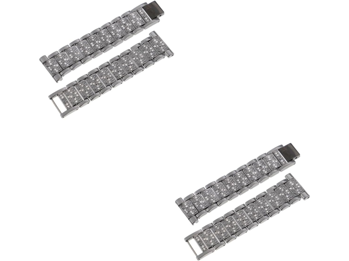 2 Pulseiras De Relógio Com Strass, Pulseira Substituição Para