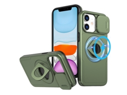 Capa Zruxe Compativel Com Iphone 11 (camshield Magsafe Ring Holder - Armor - Verde Oliva)