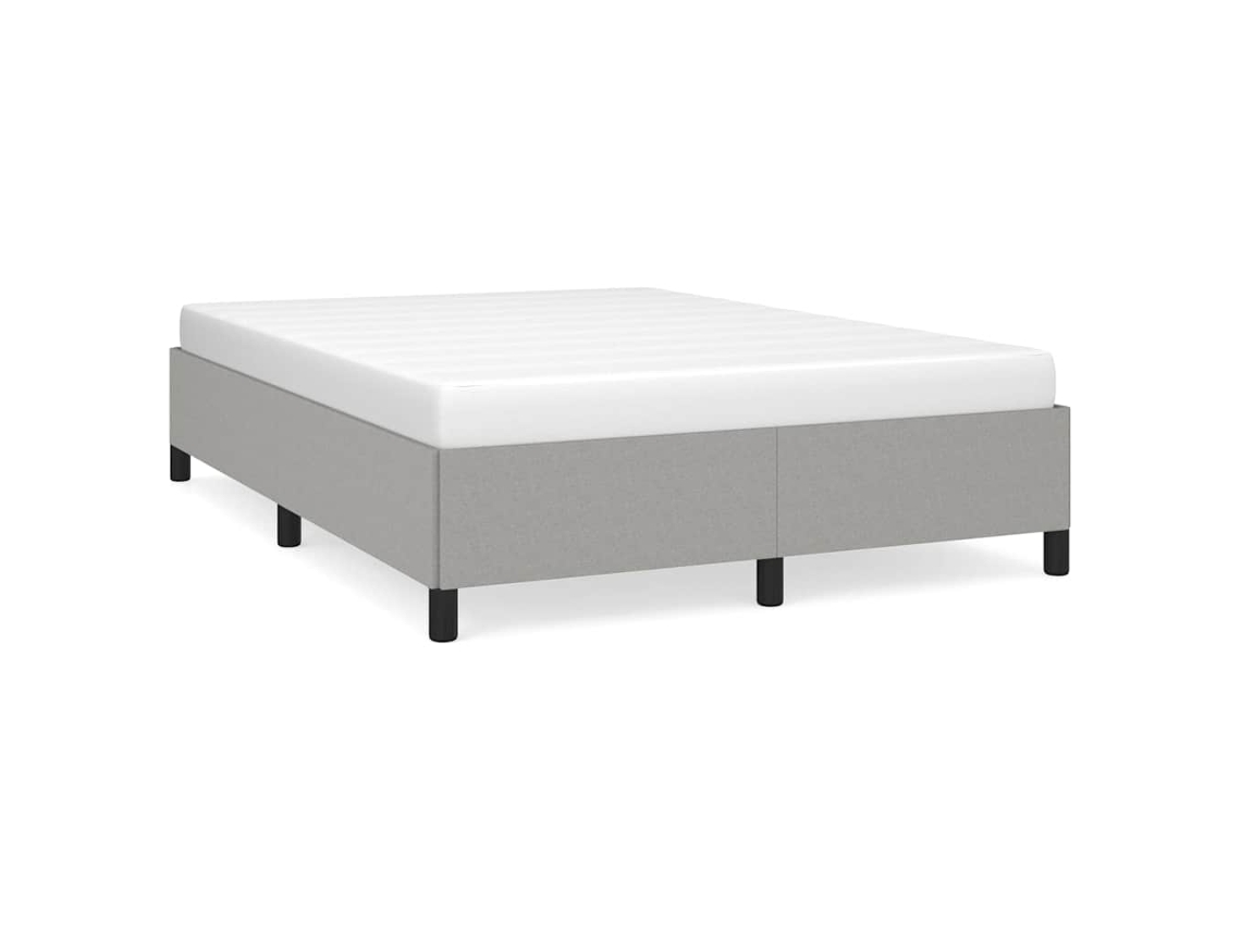 Bed Frame, Bed Frames Vidaxl Cinzeto Tecido (140 X 200 Cm)