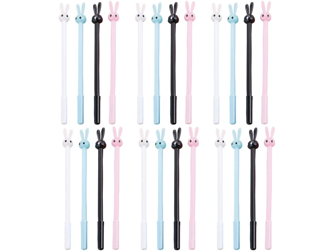 Conjunto De 24 Canetas Em Gel Stobok Com Orelhas Compridas, Design