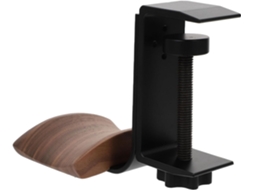 De Metal Para Fones De Ouvido Em Liga De Alumínio E Madeira De Nogueira Preta Para Mesa, Rack De Armazenamento Estável Gokoco
