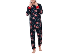 Laxiscreed Pijama De Natal Com Capuz, Bolsos E Floco De Neve Para Crianças De 3-4 Anos