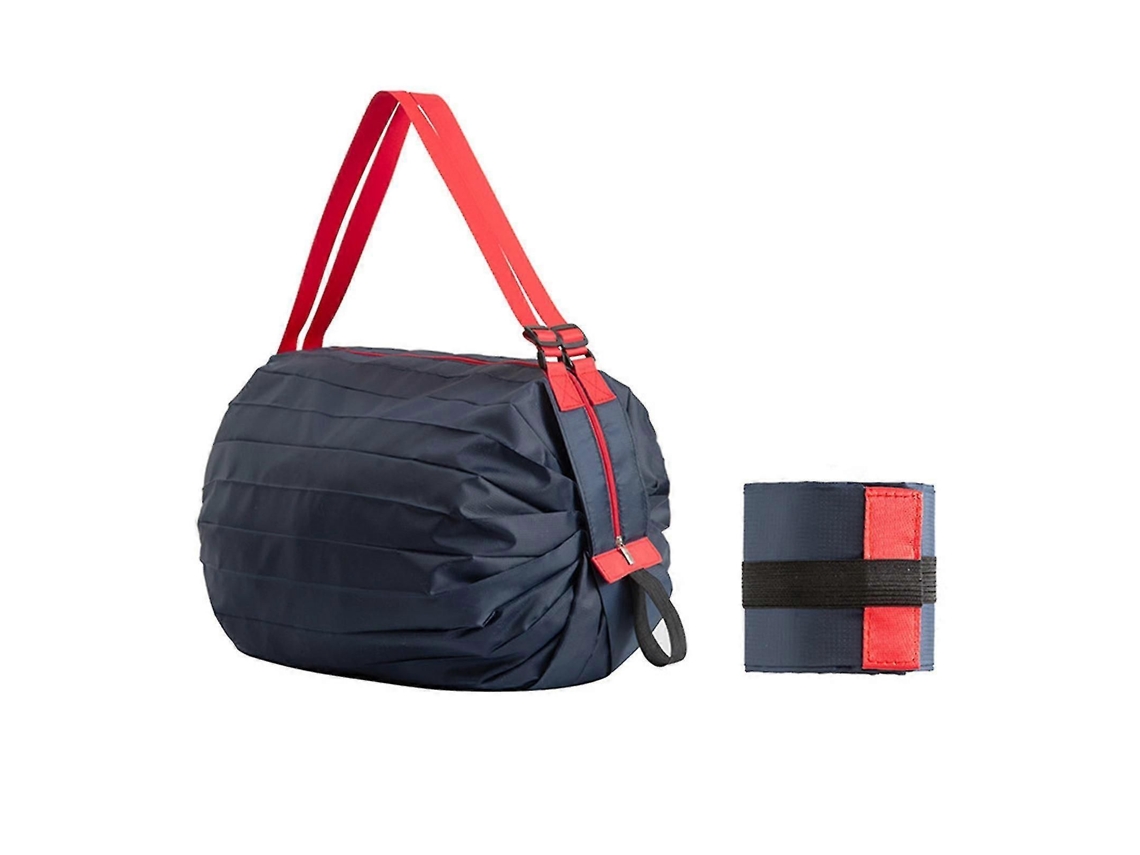 Conjunto de 2 Sacolas de Compras Reutilizáveis, Leves e Dobráveis, Resistentes e Impermeáveis, com Rodinhas, Diversas Cores À Escolha GOKOCO