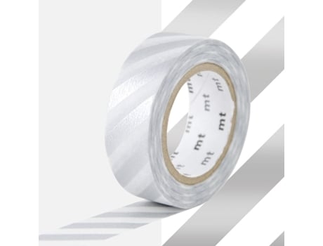 Fita Adesiva Listrada Prata MASKING TAPE (1,5 cm X 7m)