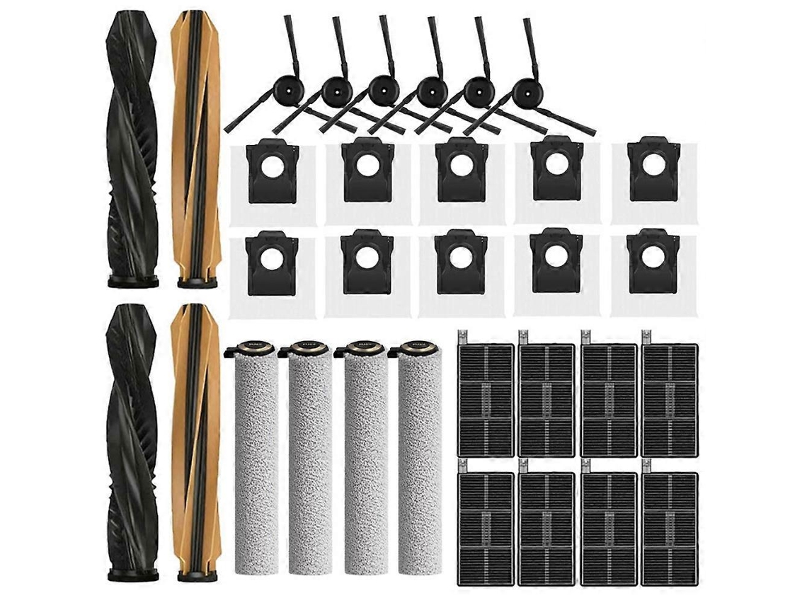 Kit De 32 Peças Para Aspirador Robô Dreame X50 Pro Ultra Aqua 10 Ultra Roller Complete / Rlh31ce