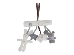 Primerox brinquedo de Pelúcia para Bebê com Som Musical para Berço Carrinho de Bebê e Assento de Carro