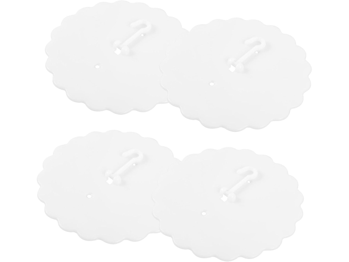Conjunto De 4-ganchos Adesivos Plástico Para Pendurar Dosséis Cama No Teto