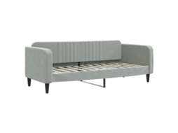 Sofá-cama VIDAXL Cinzeto Veludo (80x200 cm)