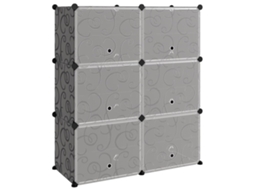 Shoe Rack, Shoe Racks Vidaxl Preto Polipropileno (84.5 X 31 X 93.5 Cm)