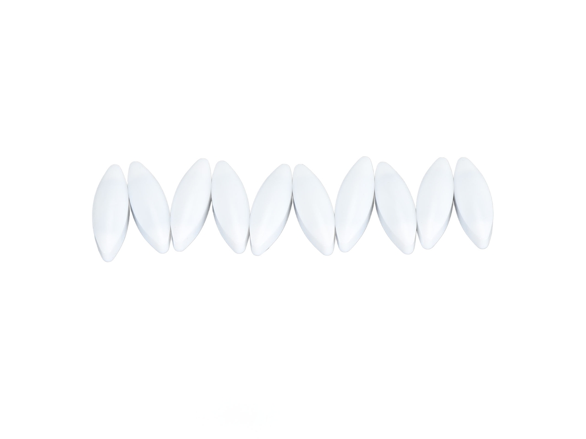 Conjunto de 10 Barras de Agitação Magnética 35x12mm Resistentes a Altas Temperaturas Ptfe para Laboratório Branco