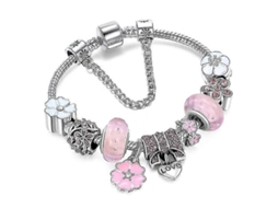 2026 pulseira de Charme Original Pandora Style para Mulheres Moda com Pérolas Diy