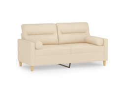 2-seater Sofa, 2-seater Sofas Vidaxl Creme Tecido (n/a)