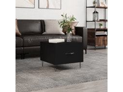 Vidaxl Mesa De Centro 50x50x40 Cm Derivados De Madeira Preto