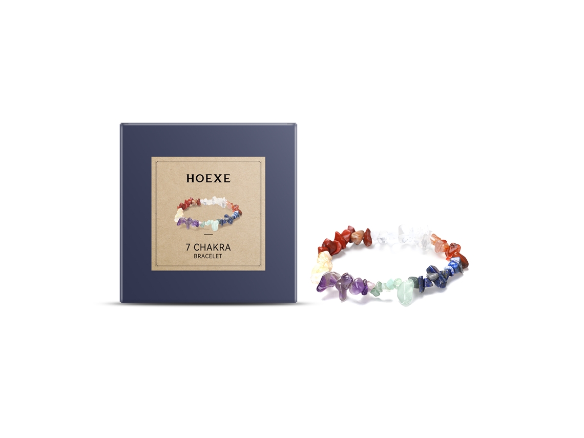 Pulseira 7 Chakras Pedras Naturais Equilíbrio