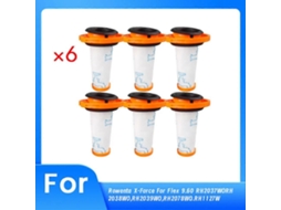 Conjunto De 6 Filtros Para Aspirador De Pó Sem Fio Rowenta X-force Flex 9.60_ozo