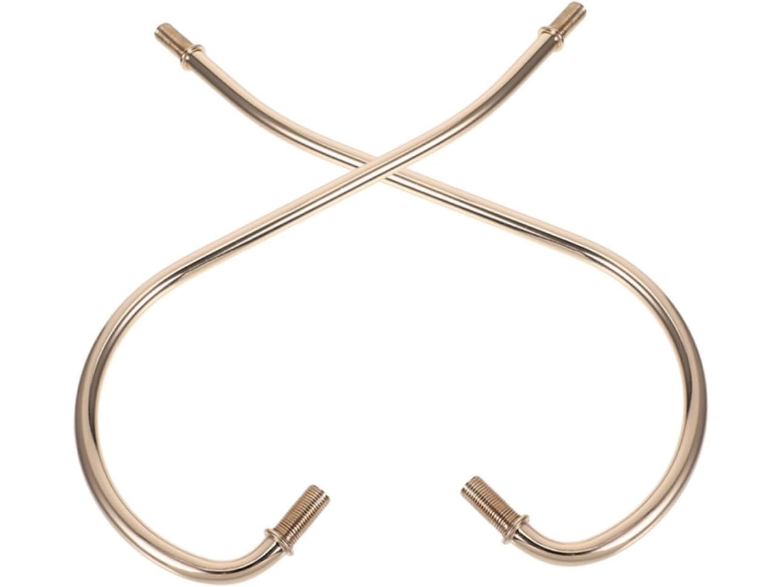 Conjunto de 2 Candeeiros de Mesa de Design em Ferro Dourado. SFUSHOS