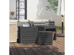Vidaxl 3 Pcs Conjunto De Caixas De Jardim Pinho Maciço Cinzento