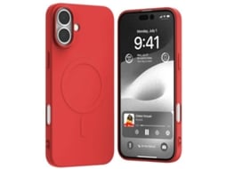 Capa Magsafe para iPhone 16 Plus MERCURY Silicone Vermelho