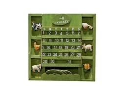 Calendário De Madeira (mostrar Data, Decorativo)