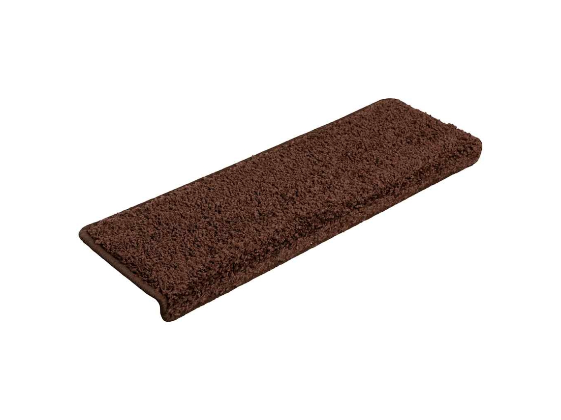 Tapetes de escada 20 Peças 65x21x4 Cm Marrom com Borda MAISON EXCLUSIVE