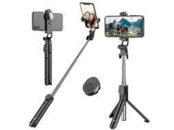 Tripé Para Selfie Com Bluetooth, Suporte Para Celular De 45 Polegadas, Suporte Para Iphone.